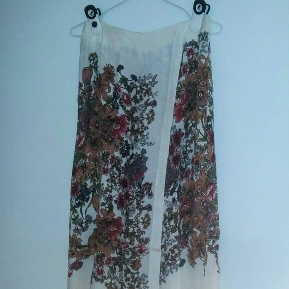 ZARA πΈFLORAL SKIRT-STYLE CULOTTES WIDE LEG PANTS - Picture 2 of 7